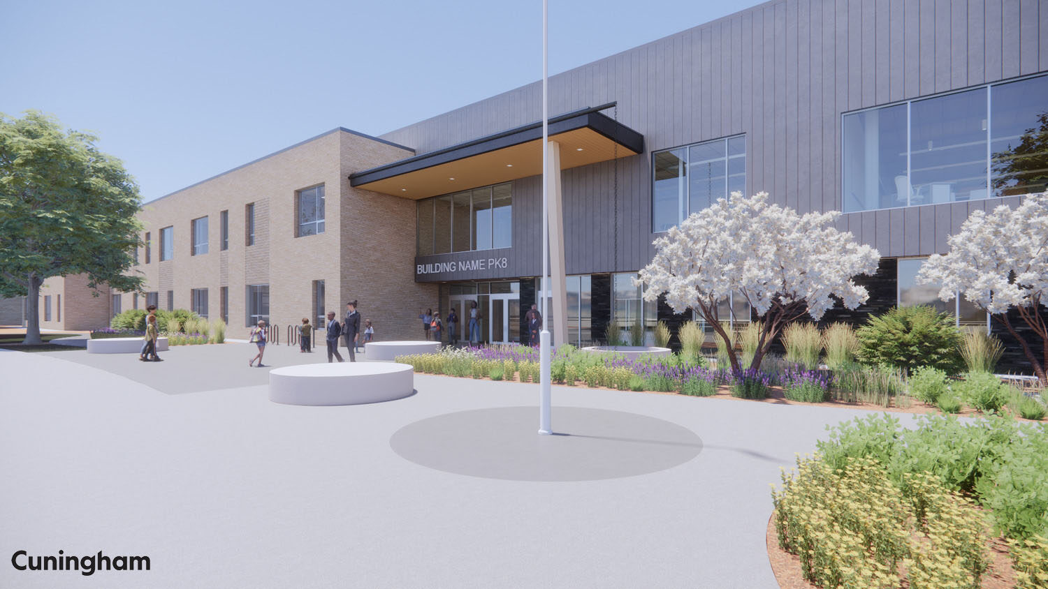 Big Sky PK-8 building mockup.